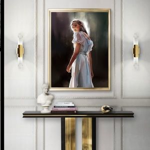 Ballerina wall art 24x36 inch.